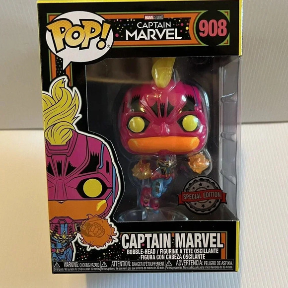 NEW Funko Pop! Captain Marvel The Infinity Saga Special Edition #908 - Picture 1 of 5